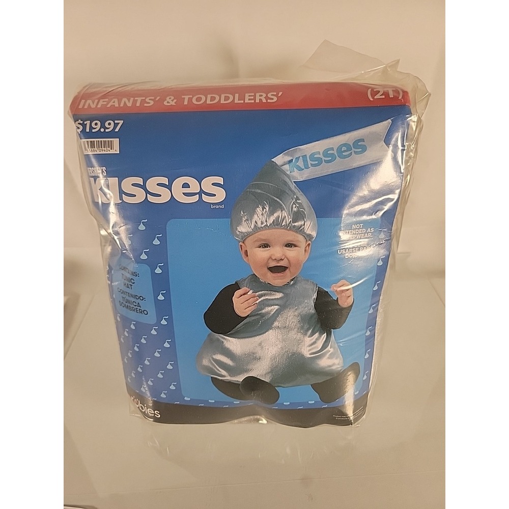 Toddler Boys & Girls Silver Hershey Kiss Tunic & Hat Halloween Costume 2T